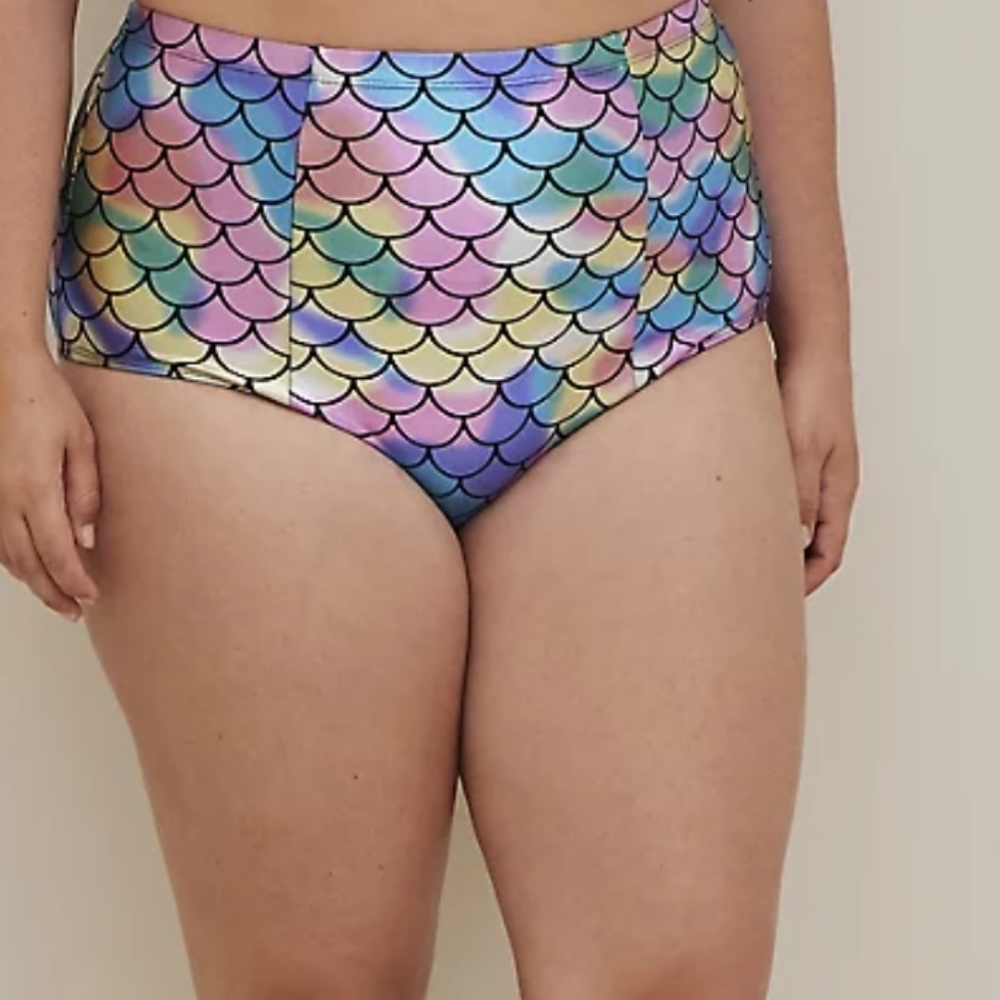 🆕️🧜‍♀️👙 4X MERMAID PASTEL FOIL TANKINI & BOTTOMS SWIM SET👙🧜‍♀️ - Picture 4 of 14